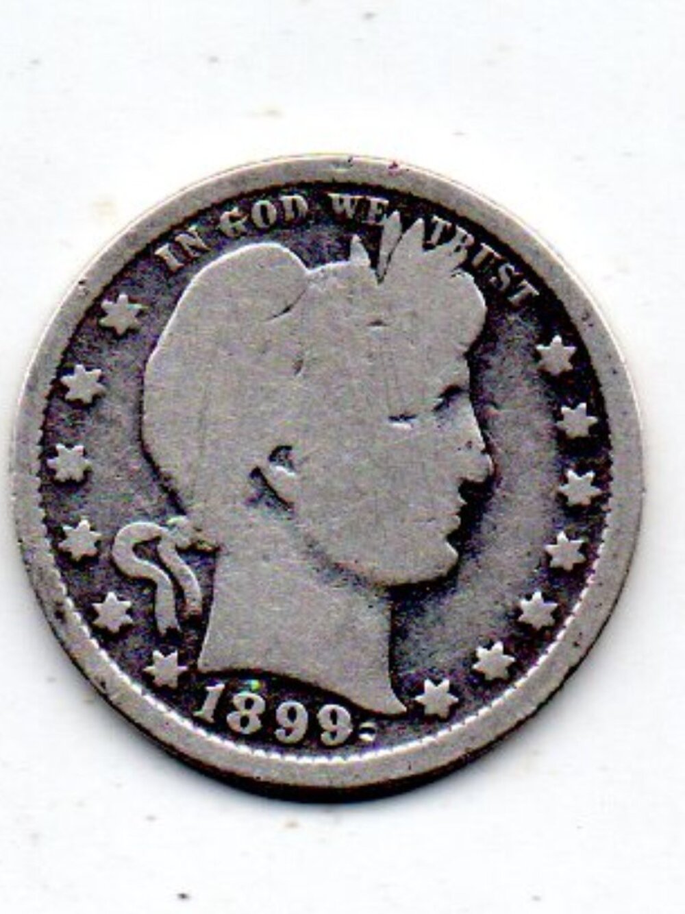 Estate Coinage Find - 1899 Barber Quarter - Scarce